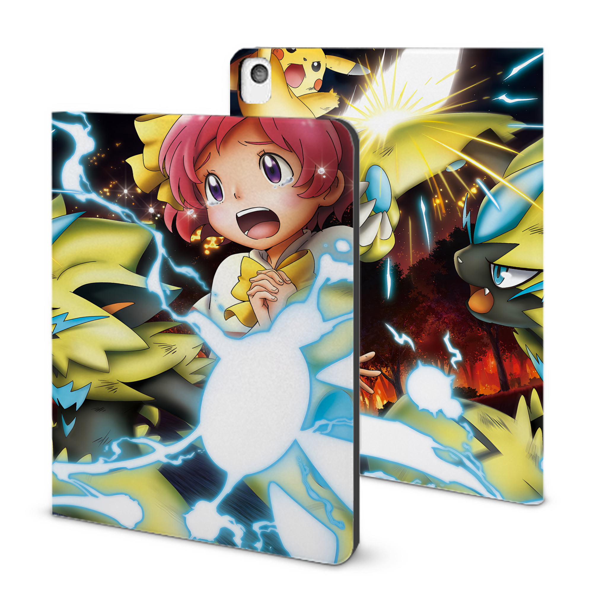 （画像用） ポケットモンスター Pokémon IPadケース ペンホルダー付き ブックスタイルデザイン